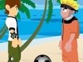 Наруто и Бен 10 играют в волейбол